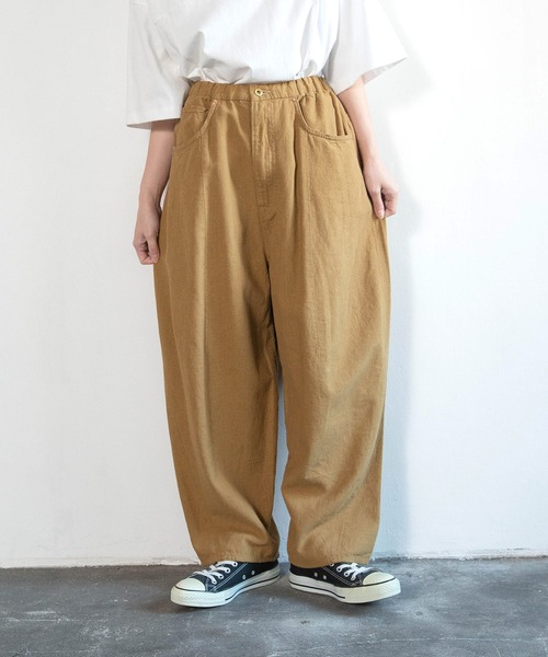 URCH RNA(アーチ アールエヌエー)の「R4418 コックさんのレーヨンリネン5ポケパンツ(その他パンツ・レディース・グリーン/キャメル/ブラック/ナチュラル・FREE)」の19枚目の写真
