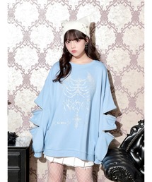 NOEMIE（ノエミー）の「袖ファスナークロスプリントユニセックスプルオーバー（Tシャツ/カットソー）」