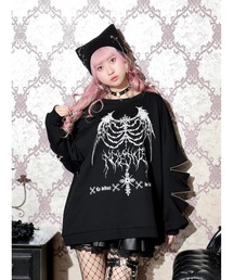 NOEMIE（ノエミー）の「袖ファスナークロスプリントユニセックスプルオーバー（Tシャツ/カットソー）」