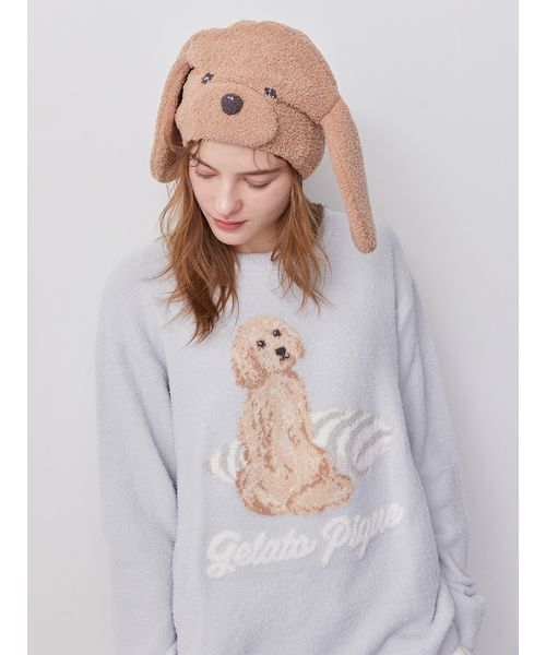 セール】【Sleep】【UNISEX】ベビモコプレイフルDOG吸水キャップ（寝具