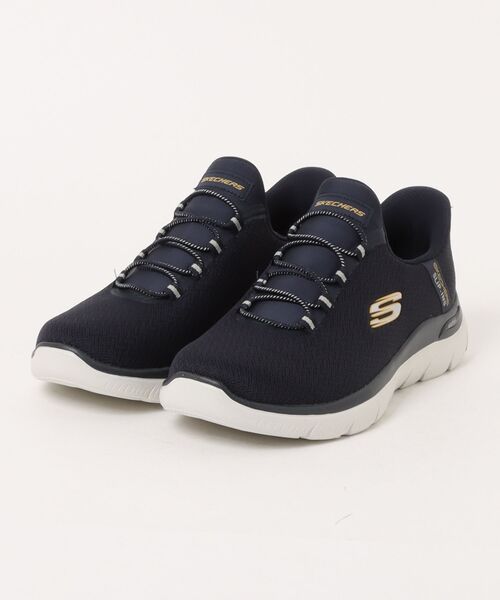 SKECHERS(スケッチャーズ)の「《SKECHERS》ARCH FIT SUMMITS - KYNOR(スニーカー・メンズ・ブラック×ブルー/ネイビー系・25.5cm/26.0cm/26.5cm/27.0cm/27.5cm/28.0cm)」の2枚目の写真