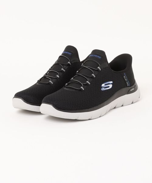 SKECHERS(スケッチャーズ)の「《SKECHERS》ARCH FIT SUMMITS - KYNOR(スニーカー・メンズ・ブラック×ブルー/ネイビー系・25.5cm/26.0cm/26.5cm/27.0cm/27.5cm/28.0cm)」の1枚目の写真