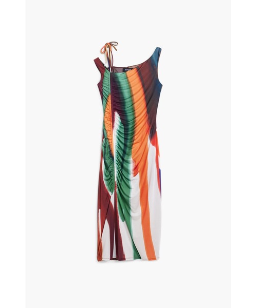 Desigual(デシグアル)の「Desigual × Christian Lacroix|ラクロワコラボ抽象ストライプドレス(ワンピース・レディース・ホワイト・XL/XS/L/M/S)」の6枚目の写真