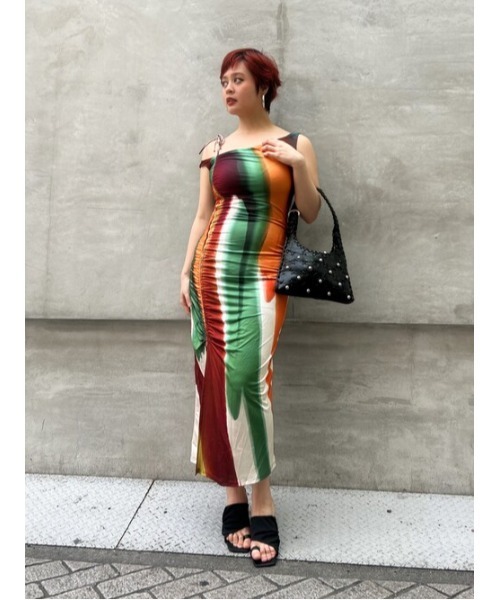 Desigual(デシグアル)の「Desigual × Christian Lacroix|ラクロワコラボ抽象ストライプドレス(ワンピース・レディース・ホワイト・XL/XS/L/M/S)」の5枚目の写真