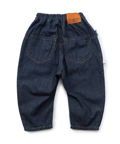 Seraph（セラフ）の「リメイク風ラウンドデニム（デニムパンツ・キッズ・ブルー/サックスブルー・140/130/120/110/100/90/80）」の4枚目の写真