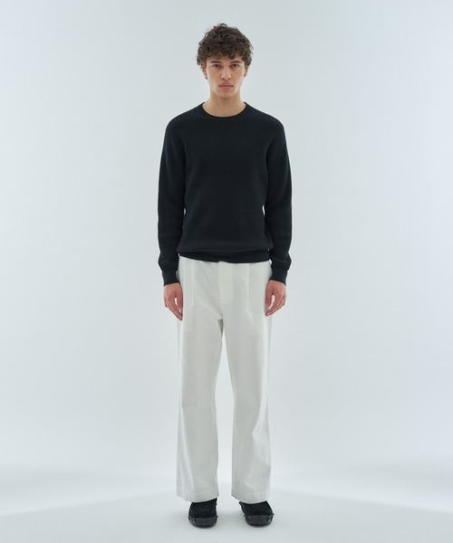 ESTNATION（エストネーション）の「ESTNATION / ワイドストレート チノパンツ（チノパンツ・メンズ・ホワイト/ブラック・LARGE/MEDIUM）」の7枚目の写真