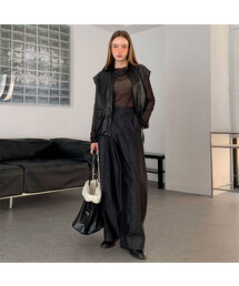 Wide fit Half Banded Baggy Pants