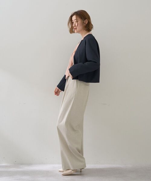 YECCA VECCA(イェッカヴェッカ)の「メタルホックワイドパンツ(その他パンツ・レディース・ベージュ/ブラック/ライトベージュ・S/M)」の13枚目の写真