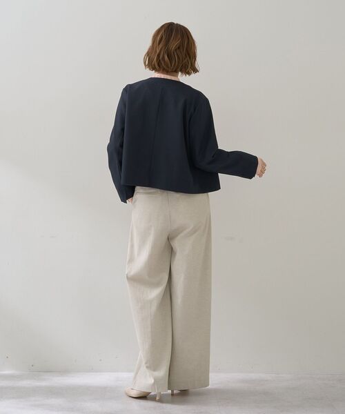 YECCA VECCA(イェッカヴェッカ)の「メタルホックワイドパンツ(その他パンツ・レディース・ベージュ/ブラック/ライトベージュ・S/M)」の15枚目の写真