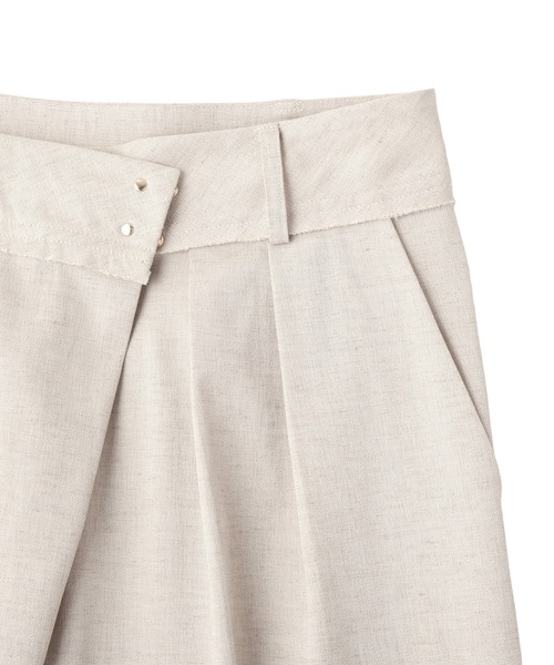 YECCA VECCA（イェッカヴェッカ）の「メタルホックワイドパンツ（その他パンツ・レディース・ベージュ/ブラック/ライトベージュ・S/M）」の12枚目の写真