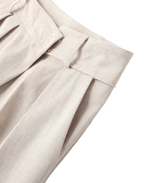 YECCA VECCA（イェッカヴェッカ）の「メタルホックワイドパンツ（その他パンツ・レディース・ベージュ/ブラック/ライトベージュ・S/M）」の13枚目の写真