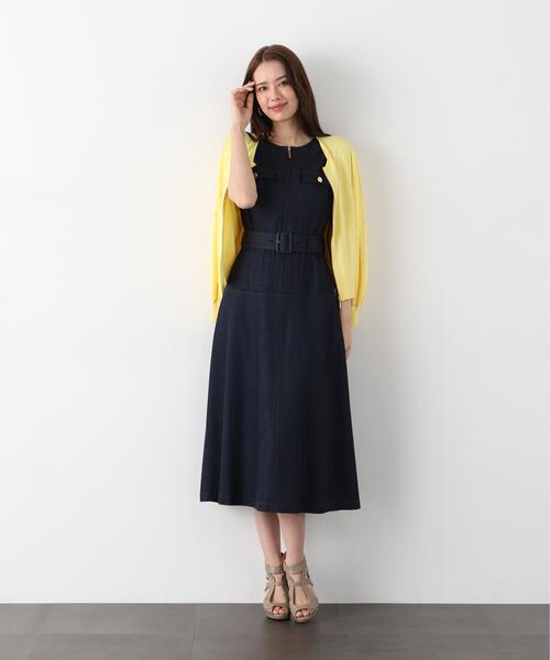 PINKY&DIANNE(ピンキーアンドダイアン)の「◆フロントファスナーデニムワンピース(ワンピース・レディース・ベージュ系その他3/ネイビー・38/36)」の10枚目の写真