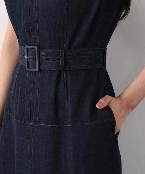 PINKY&DIANNE(ピンキーアンドダイアン)の「◆フロントファスナーデニムワンピース(ワンピース・レディース・ベージュ系その他3/ネイビー・38/36)」の16枚目の写真