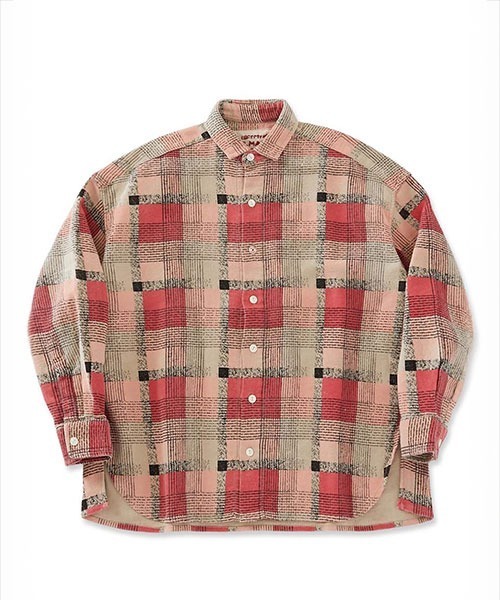 Индивидуальная принт‑рубашка Loose Nel Check Shirts WIMENZ (индивидуальный принт)