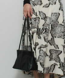 anuans | レザーナローハンドルバッグ(ハンドバッグ)