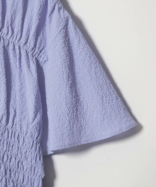 EMMEL REFINES（エメルリファインズ）の「＜EMMEL REFINES＞EM フリルエリ シャーリング ブラウス（シャツ/ブラウス・レディース・ライラック/ライトブルー/ホワイト・FREE）」の13枚目の写真