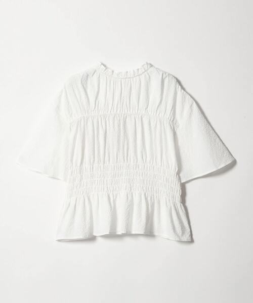 EMMEL REFINES（エメルリファインズ）の「＜EMMEL REFINES＞EM フリルエリ シャーリング ブラウス（シャツ/ブラウス・レディース・ライラック/ライトブルー/ホワイト・FREE）」の17枚目の写真