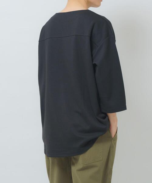 ITEMS URBANRESEARCH(アイテムズ アーバンリサーチ)の「接触冷感ポンチ7分袖トップス(Tシャツ/カットソー・メンズ・ホワイト/ブルー/ベージュ/ブラック・MEDIUM/LARGE)」の3枚目の写真