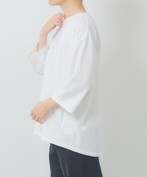ITEMS URBANRESEARCH(アイテムズ アーバンリサーチ)の「接触冷感ポンチ7分袖トップス(Tシャツ/カットソー・メンズ・ホワイト/ブルー/ベージュ/ブラック・MEDIUM/LARGE)」の13枚目の写真
