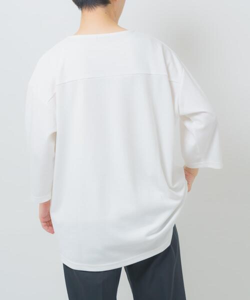 ITEMS URBANRESEARCH(アイテムズ アーバンリサーチ)の「接触冷感ポンチ7分袖トップス(Tシャツ/カットソー・メンズ・ホワイト/ブルー/ベージュ/ブラック・MEDIUM/LARGE)」の14枚目の写真
