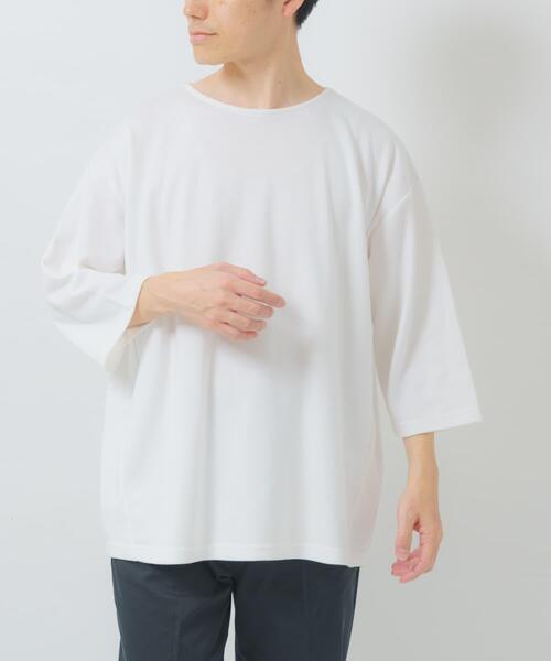ITEMS URBANRESEARCH(アイテムズ アーバンリサーチ)の「接触冷感ポンチ7分袖トップス(Tシャツ/カットソー・メンズ・ホワイト/ブルー/ベージュ/ブラック・MEDIUM/LARGE)」の15枚目の写真