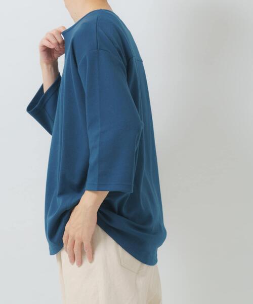 ITEMS URBANRESEARCH(アイテムズ アーバンリサーチ)の「接触冷感ポンチ7分袖トップス(Tシャツ/カットソー・メンズ・ホワイト/ブルー/ベージュ/ブラック・MEDIUM/LARGE)」の20枚目の写真