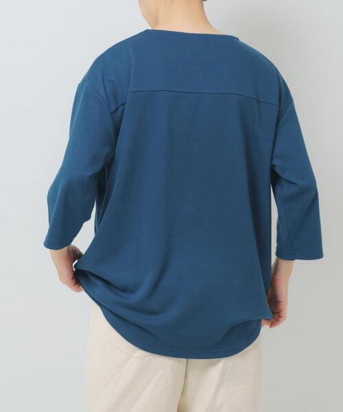 ITEMS URBANRESEARCH(アイテムズ アーバンリサーチ)の「接触冷感ポンチ7分袖トップス(Tシャツ/カットソー・メンズ・ホワイト/ブルー/ベージュ/ブラック・MEDIUM/LARGE)」の21枚目の写真
