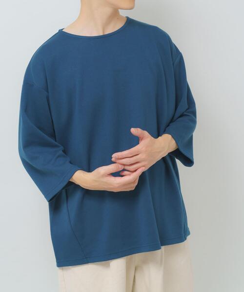 ITEMS URBANRESEARCH(アイテムズ アーバンリサーチ)の「接触冷感ポンチ7分袖トップス(Tシャツ/カットソー・メンズ・ホワイト/ブルー/ベージュ/ブラック・MEDIUM/LARGE)」の22枚目の写真