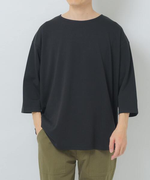 ITEMS URBANRESEARCH(アイテムズ アーバンリサーチ)の「接触冷感ポンチ7分袖トップス(Tシャツ/カットソー・メンズ・ホワイト/ブルー/ベージュ/ブラック・MEDIUM/LARGE)」の6枚目の写真
