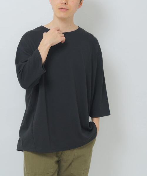 ITEMS URBANRESEARCH(アイテムズ アーバンリサーチ)の「接触冷感ポンチ7分袖トップス(Tシャツ/カットソー・メンズ・ホワイト/ブルー/ベージュ/ブラック・MEDIUM/LARGE)」の7枚目の写真