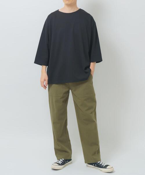 ITEMS URBANRESEARCH(アイテムズ アーバンリサーチ)の「接触冷感ポンチ7分袖トップス(Tシャツ/カットソー・メンズ・ホワイト/ブルー/ベージュ/ブラック・MEDIUM/LARGE)」の8枚目の写真