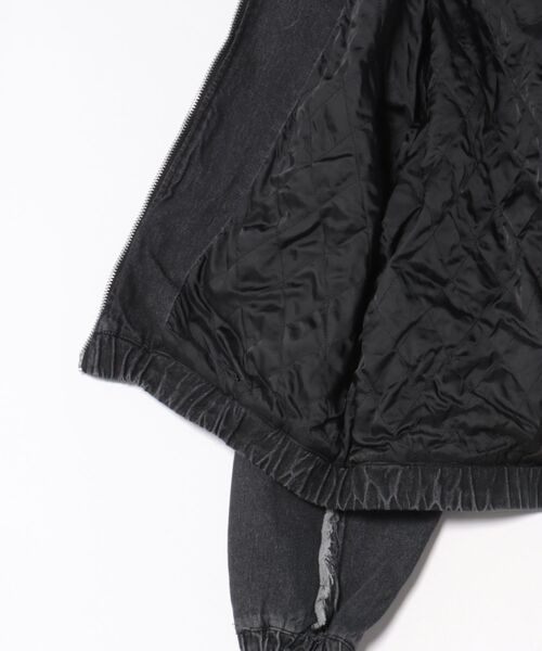 Revo.（レボ）の「【P.N UNDERGROUND】ファー脱着 グランジ フェード加工 デニム フードブルゾン ショート丈 ダブルジップ（デニムジャケット・メンズ・レオパード/インディゴブルー/ブラック・M/L）」の5枚目の写真