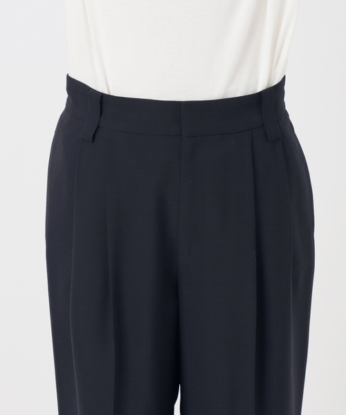 Spick & Span(スピックアンドスパン)の「《セットアップ可》ウォッシャブル2タックパンツ(スラックス・レディース・ホワイト系その他/ネイビー・38/36)」の19枚目の写真