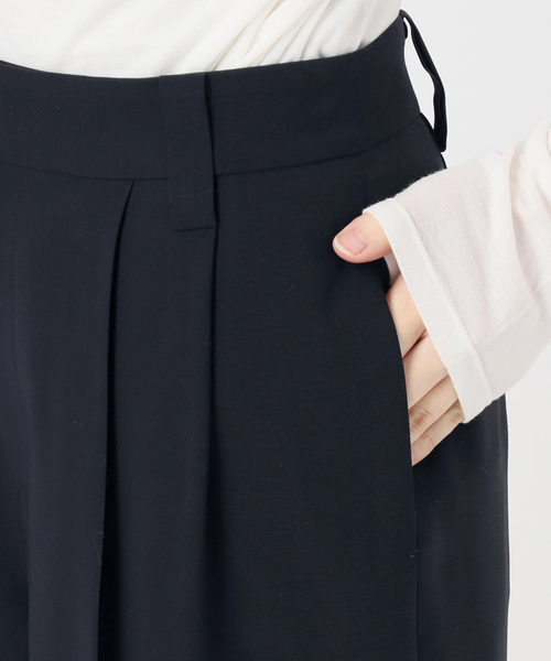 Spick & Span(スピックアンドスパン)の「《セットアップ可》ウォッシャブル2タックパンツ(スラックス・レディース・ホワイト系その他/ネイビー・38/36)」の22枚目の写真