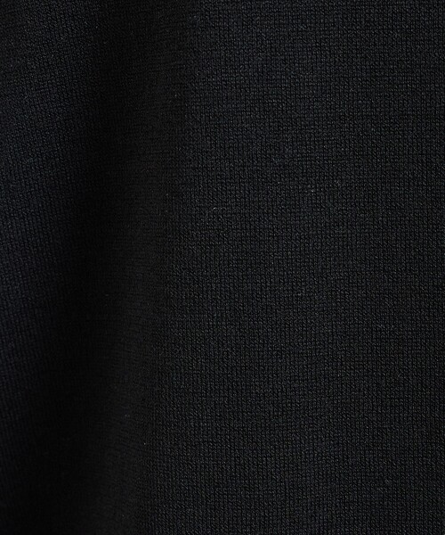 DESIGNWORKS(デザインワークス)の「リーフ柄ニットTシャツ / 半袖ニットT(ニット/セーター・メンズ・オフホワイト/ブラック・48/46/50)」の6枚目の写真