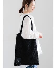 Te chichi | Atelier ファブリックレーストート(ハンドバッグ)