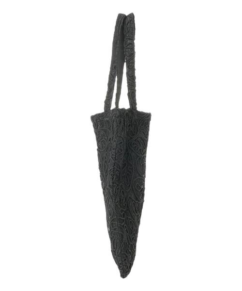 Te chichi(テチチ)の「Atelier ファブリックレーストート(ハンドバッグ・レディース・オフホワイト/ブラック・F)」の5枚目の写真