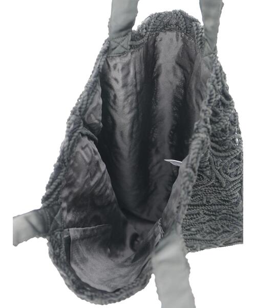 Te chichi(テチチ)の「Atelier ファブリックレーストート(ハンドバッグ・レディース・オフホワイト/ブラック・F)」の6枚目の写真