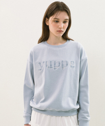 YUPPE（ヨッペ）の「チェックエヴェスウェットシャツ_スカイブルー（スウェット）」
