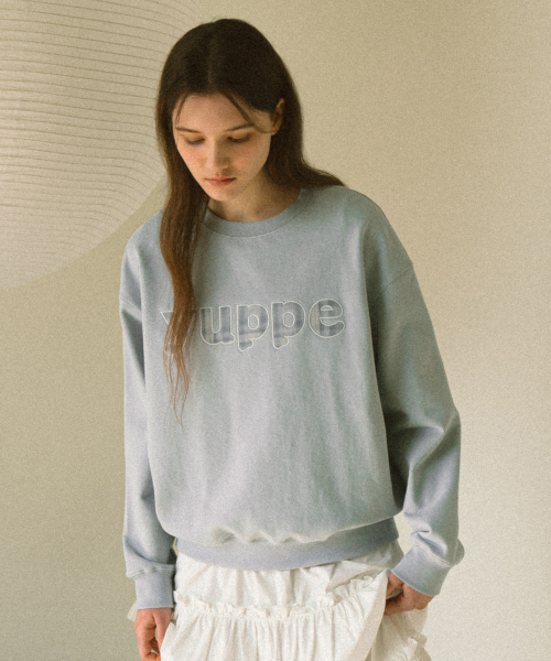 YUPPE（ヨッペ）の「チェックエヴェスウェットシャツ_スカイブルー（スウェット・レディース・その他・ONE）」の3枚目の写真