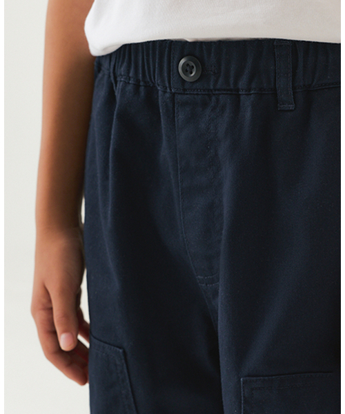 MUSINSA STANDARD KIDS（ムシンサスタンダードキッズ）の「ダブルニーバンディングカーペンターパンツ [ネイビー]（その他パンツ・レディース・その他・100/110/120/130/140/150/160）」の5枚目の写真