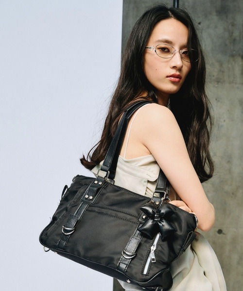 3.3 Field Trip （3.3フィールドトリップ）の「3.3 Field Trip／ナイロンショルダーバッグ（ショルダーバッグ・レディース・ブラック・FREE）」の2枚目の写真