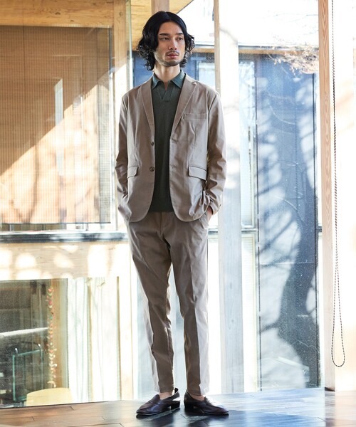ABAHOUSE GRAY（アバハウスグレイ）の「【セットアップ対応】COOL DRY TOUCH ジャケット /接触冷感 /吸水速乾 /UVカット（テーラードジャケット・メンズ・ベージュ/グレー/ブラック・44/46/48/50）」の12枚目の写真
