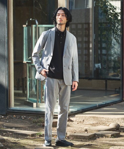 ABAHOUSE GRAY（アバハウスグレイ）の「【セットアップ対応】COOL DRY TOUCH ジャケット /接触冷感 /吸水速乾 /UVカット（テーラードジャケット・メンズ・ベージュ/グレー/ブラック・44/46/48/50）」の17枚目の写真