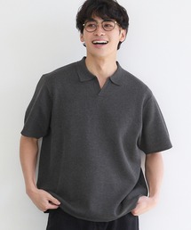coca（coca）（コカ）の「ダブルジャガードスキッパーポロニット（ポロシャツ）」