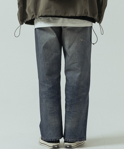 SLICK(スリック)の「【SLICK/スリック】Trompe-l'oeil Denim Vintage Pants/トロンプロイユデニムパンツ/ヴィンテージ/プリントデニム(デニムパンツ・メンズ・インディゴブルー・3/2/1)」の8枚目の写真