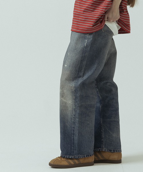 SLICK(スリック)の「【SLICK/スリック】Trompe-l'oeil Denim Vintage Pants/トロンプロイユデニムパンツ/ヴィンテージ/プリントデニム(デニムパンツ・メンズ・インディゴブルー・3/2/1)」の12枚目の写真