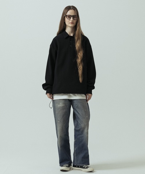 SLICK(スリック)の「【SLICK/スリック】Trompe-l'oeil Denim Vintage Pants/トロンプロイユデニムパンツ/ヴィンテージ/プリントデニム(デニムパンツ・メンズ・インディゴブルー・3/2/1)」の18枚目の写真