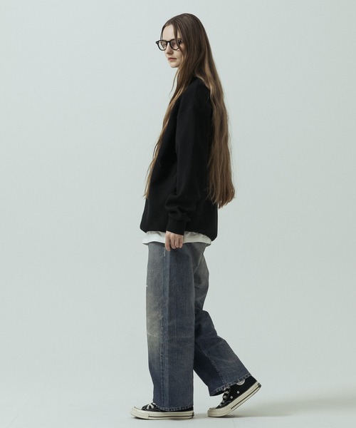 SLICK(スリック)の「【SLICK/スリック】Trompe-l'oeil Denim Vintage Pants/トロンプロイユデニムパンツ/ヴィンテージ/プリントデニム(デニムパンツ・メンズ・インディゴブルー・3/2/1)」の19枚目の写真