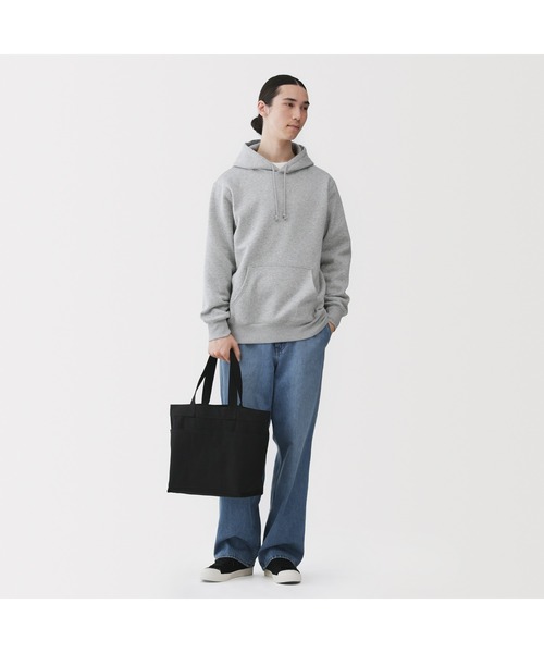 無印良品(ムジルシリョウヒン)の「帆布 横型 トートバッグ(トートバッグ・レディース・ブラック・FREE)」の7枚目の写真